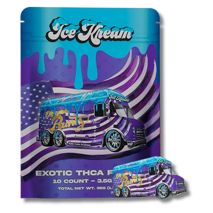Ice Kream Exotic THCA Flower 3.5G 1CT. - Obama Runtz