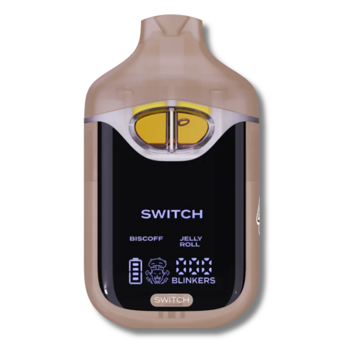Boutiq Switch V4 THCA Liquid Live Diamonds 2G Disposable - Biscoff + Jelly Roll