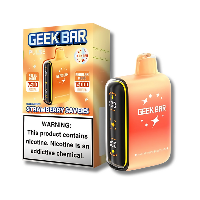 Strawberry Savers - Geek Bar Pulse 15k Disposable Vape Savers Edition