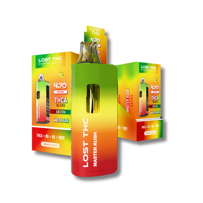 Lost THC THCA Blend 420 Edition Disposable 7.5G - Master Kush