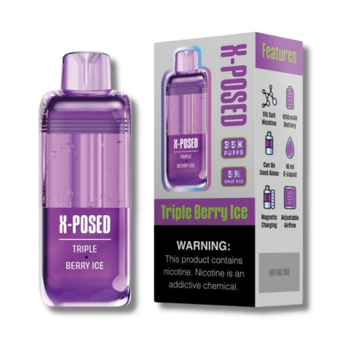 X-Posed 35K Replacement Pods - Triple Berry Ice