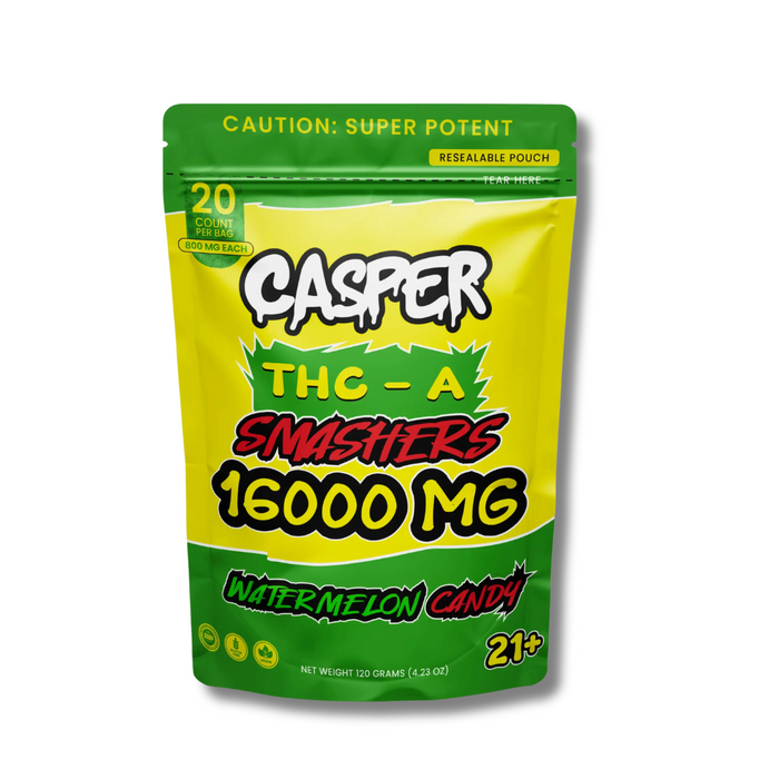 Casper Smashers THCA Gummies 16000MG - Watermelon Candy