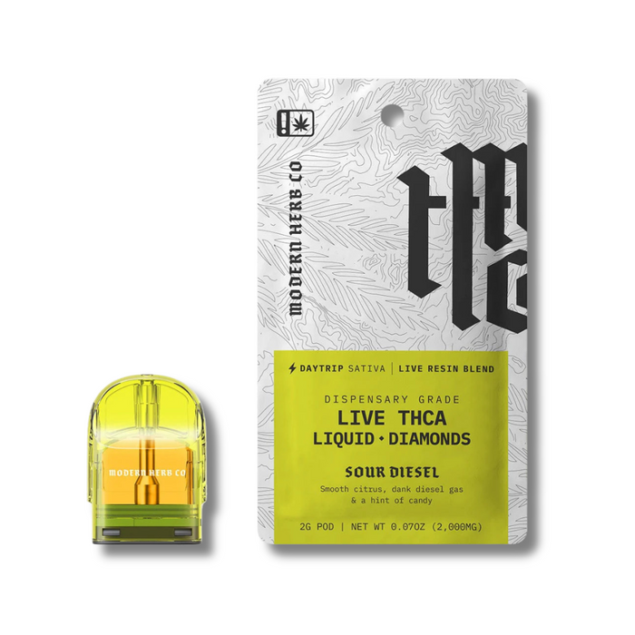 Modern Herb Co Liquid Diamonds THCA Pods 2 Grams - Sour Diesel