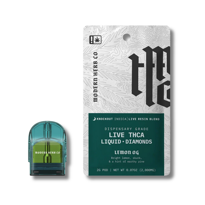 Modern Herb Co Liquid Diamonds THCA Pods 2 Grams - Lemon OG