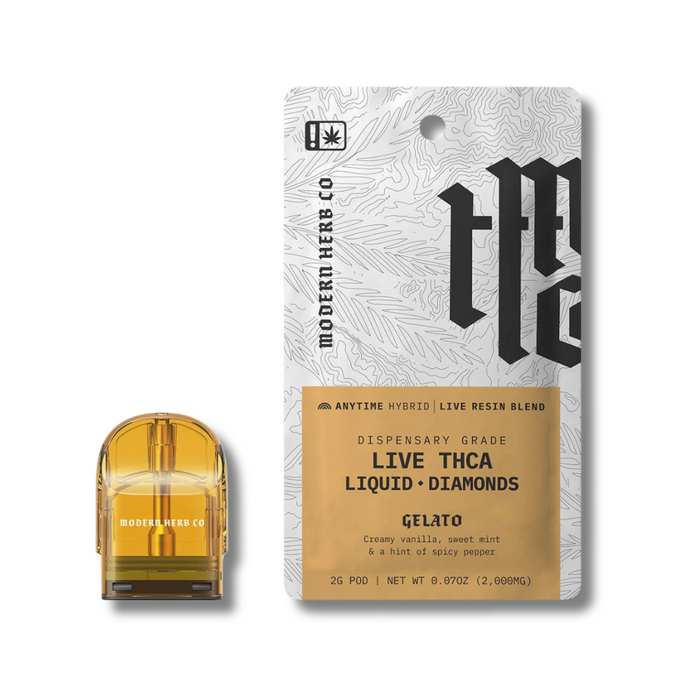 Modern Herb Co Liquid Diamonds THCA Pods 2 Grams - Gelato