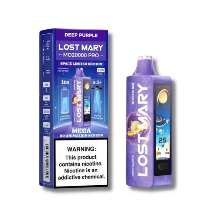 Lost Mary MO20000 Space Limited Edition Disposable Vape - Deep Purple