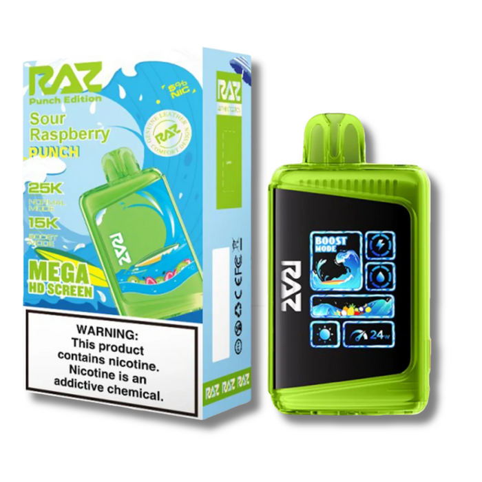 RAZ LTX DC25000 Disposable Vape Punch Edition Sour Raspberry Punch