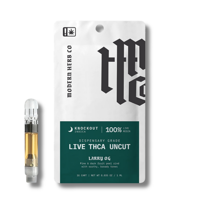 Modern Herb Live Resin THCA Uncut Cartridge 1 Gram Larry OG