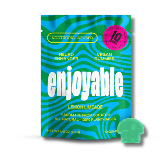 Lemon Limeade Enjoyable Nootropic Infused Mushroom Gummies 10CT.