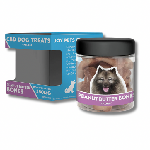 JoyPets CBD Dog Treats Calming 350MG Peanut Butter Bones Flavor