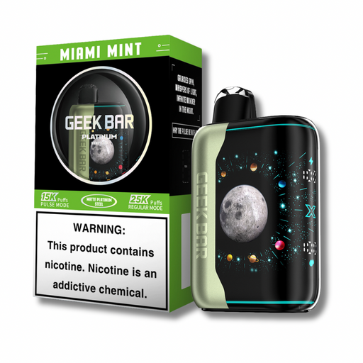 Geek Bar Pulse X Platinum Edition 25K Disposable Vape- Miami Mint Flavor