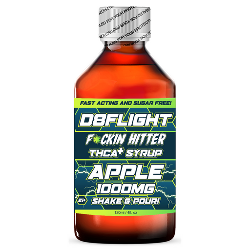 D8Flight THCA+ Syrup 1000MG - Apple Flavor