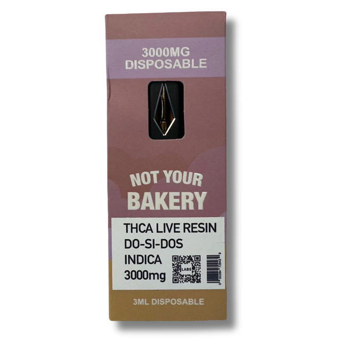 Not Your Bakery Live Resin THCA Disposable Vape 3G - Do-Si-Dos