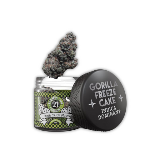Exotic THCa Flower 3.5g By Twenty One Cannabis - Gorilla Freeze Cake