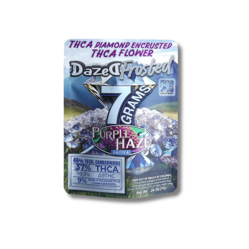Dazed THCA Flower 7 Grams Exotic Strain Purple Haze Sativa