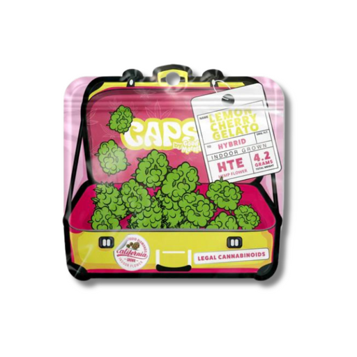 CAPS Indoor HTE Flower 4.2 grams by Good Morels Lemon Cherry Gelato Hybrid 