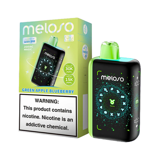 Geek Bar Meloso 30K Disposable Vape - Green Apple Blueberry Flavor