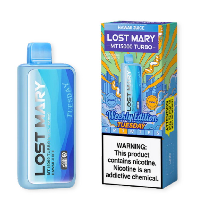 Lost Mary Turbo MT15000 Weekly Edition Flavor- Hawaii Juice (Tuesday)