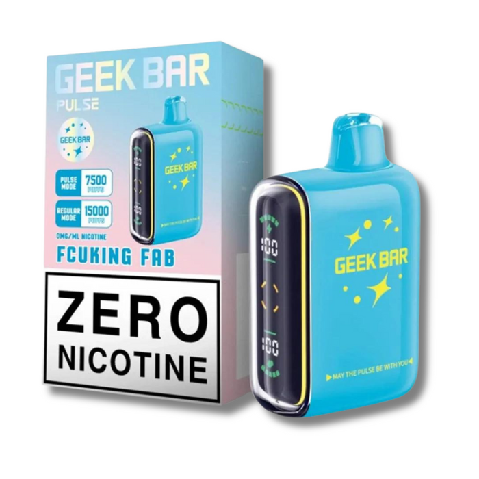 Geek Bar Pulse Zero Nicotine Disposable Vape 15K Fcuking FAB Flavor