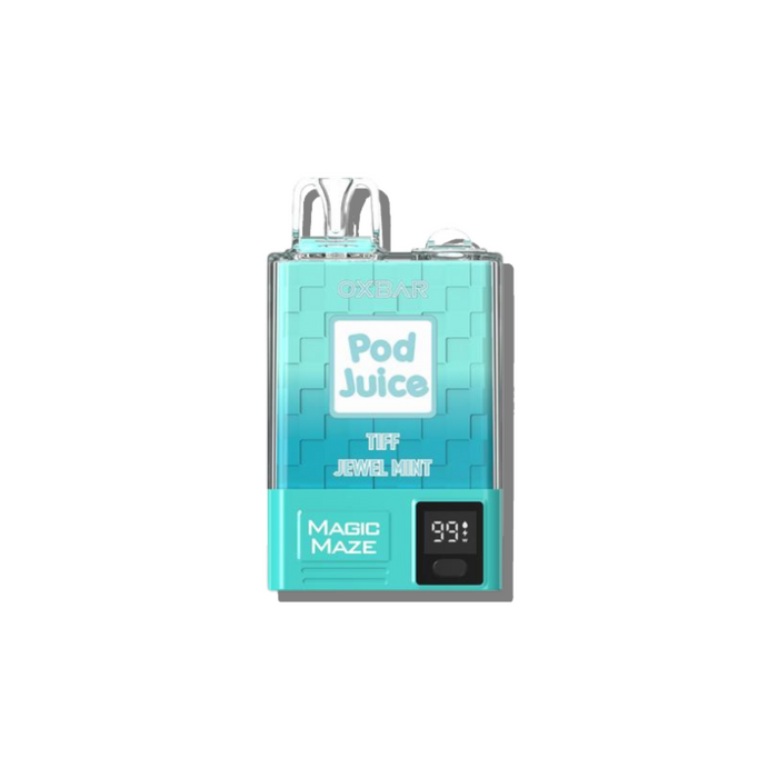 Oxbar x Pod Juice Magic Maze 10k disposable- Tiff Jewel Mint