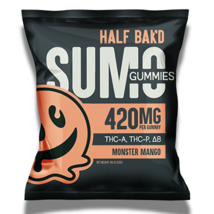 Half Bak'd Sumo Gummies 2 Pack 840MG - Monster Mango Flavor