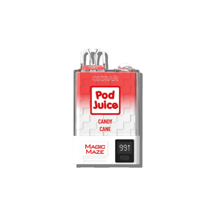 Oxbar x Pod Juice Candy Cane Magic Maze 10k disposable vape
