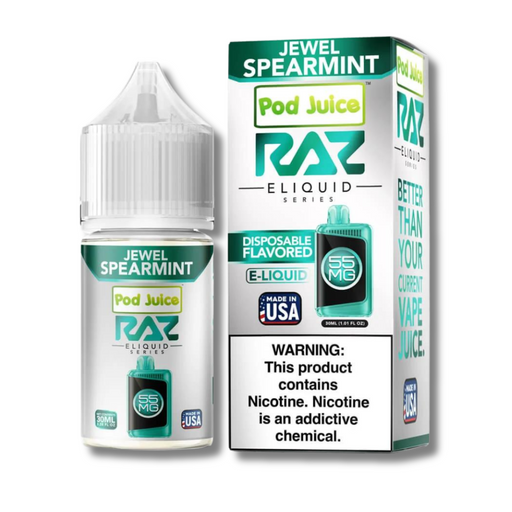 RAZ X Pod Juice Salt Nicotine Juice 30ML - Jewel Spearmint Flavor