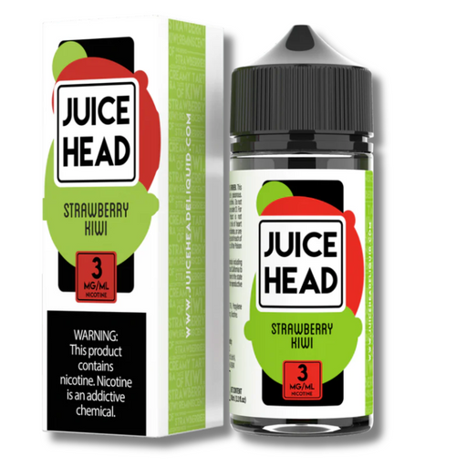 Juice Head Free Base Vape E-Juice 100mL - Strawberry Kiwi Flavor