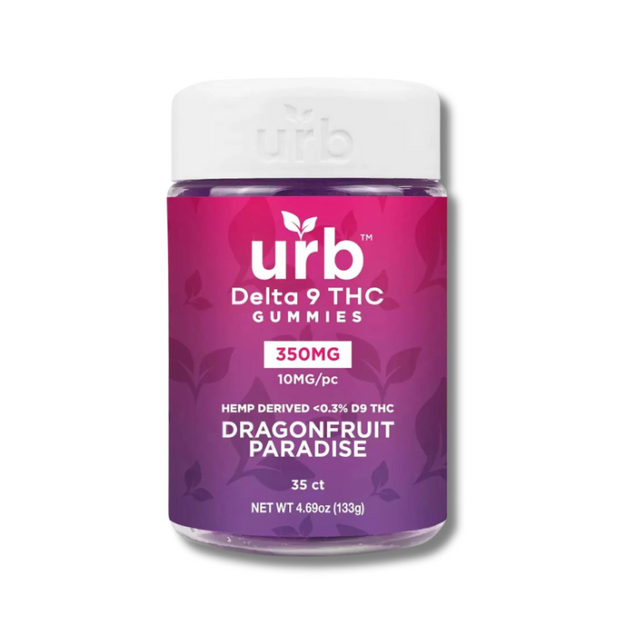 URB Delta 9 THC Gummies 350MG - Dragonfruit Paradise Flavor