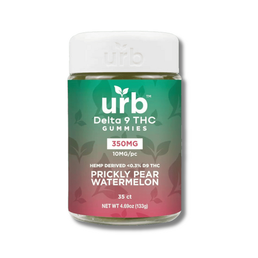 URB Delta 9 THC Gummies 350MG - Prickly Pear Watermelon Flavor