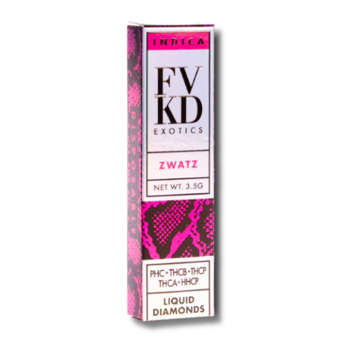FVKD Exotics Liquid Diamonds Disposable Vape 3.5g ZWATZ Flavor