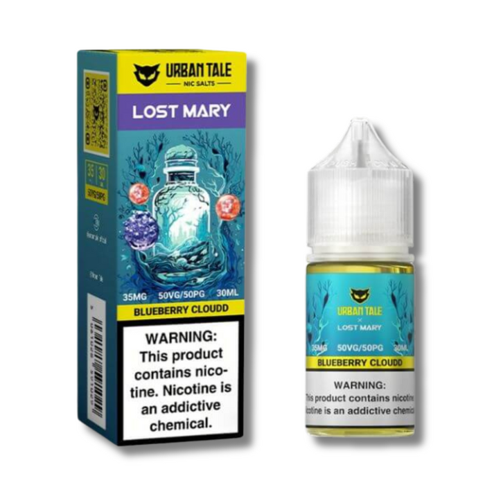 Urban Tale X Lost Mary Salt Nicotine Juice 30mL Blueberry Cloudd 