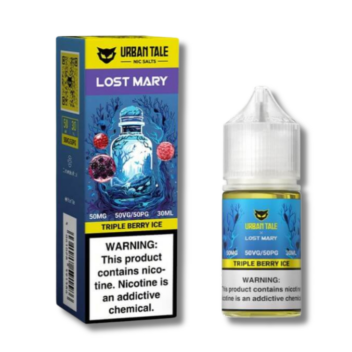 Urban Tale X Lost Mary Salt Nicotine Juice 30mL Triple Berry Ice