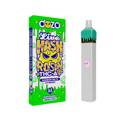 DOZO THC-A Diamond + Live Hash Rosin Disposable 2.5g Rainbow Belts
