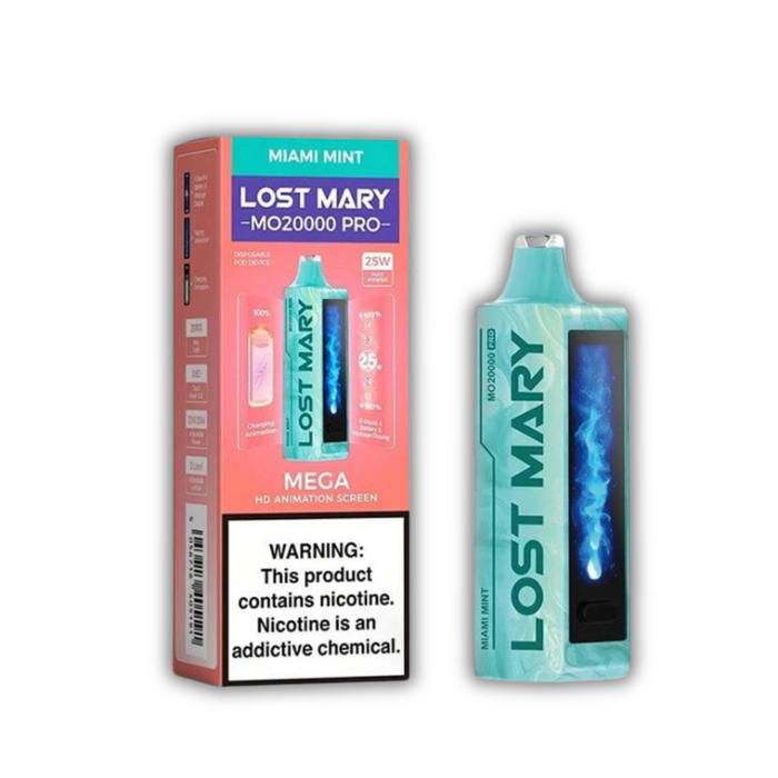 Lost Mary MO20000 Pro Disposable Vape - ED Design Miami Mint