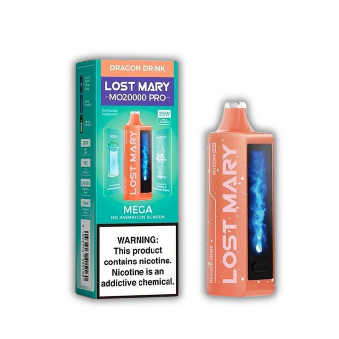 Lost Mary MO20000 Pro Disposable Vape - ED Design Dragon Drink