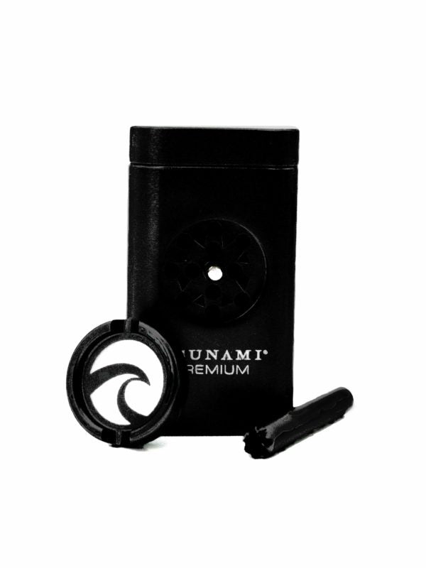 tsunami magnetic dugout with grinder black (6/bx , 96/mc)