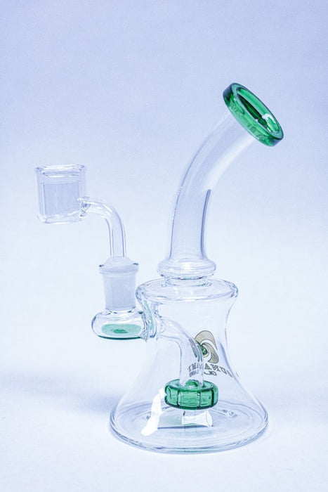 Green 7'' Tsunami Concentrate Rig Showerhead Water Pipe