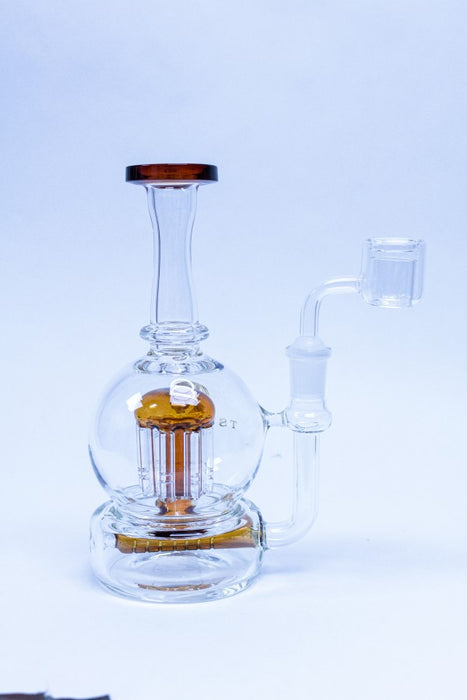 8 ''Amber Tsunami Glass concentrate Rig with Inline Diffuser