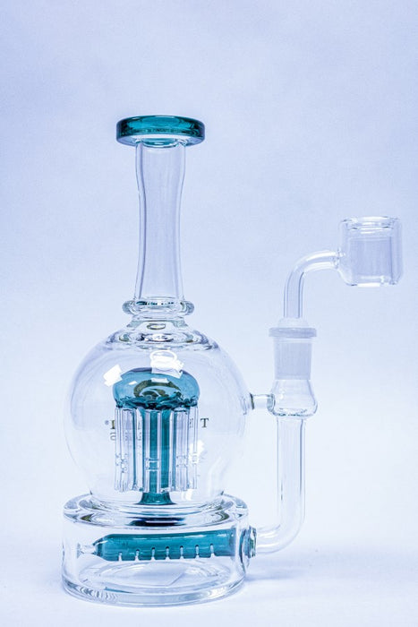 8'' Green Tsunami Glass concentrate Rig with Inline Diffuser