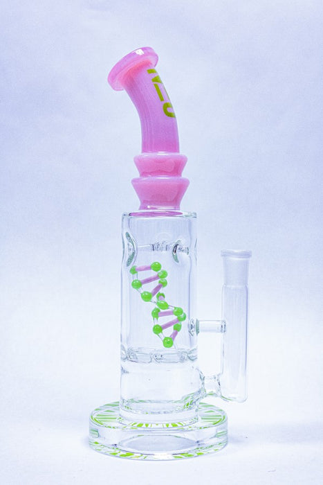 10'' Pink Green NEU Tornado DNA Rig Water Pipe