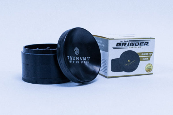 Subtle Black 63MM Tsunami Sunken Top Dry Herb Grinder